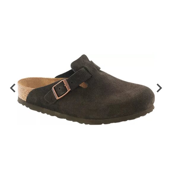 Birkenstock Boston Brown Suede Clogs Hippie Comfort Women's Size: US 9/EU 40 - Picture 1 of 16
